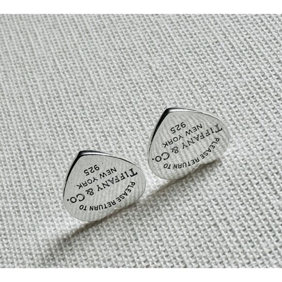 RARE MEDIUM Return to Tiffany Heart Earrings, Silver - Picture 9 of 16
